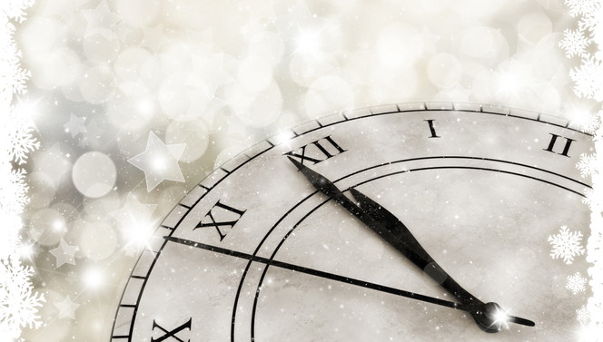 Clock | Snow | New Year's Eve
