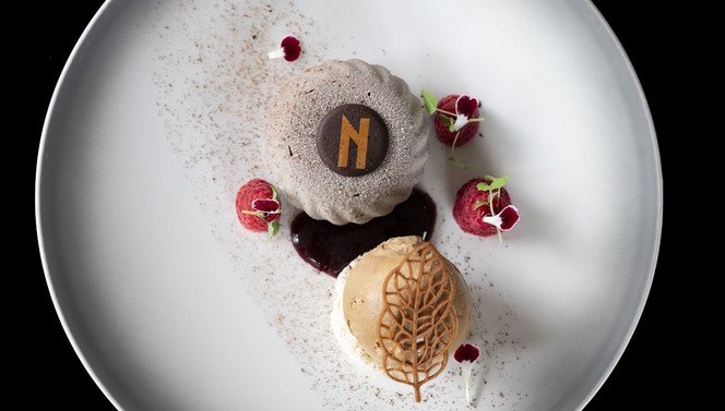 Dessert | Mousse au chocolat | Noisette | Croquant | Anis